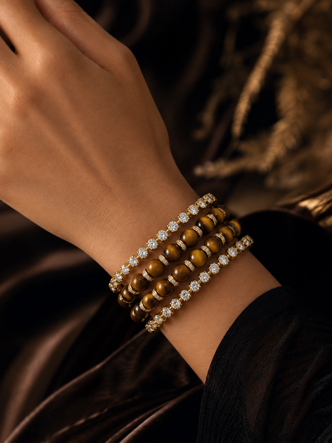 Tiger bracelet close-up